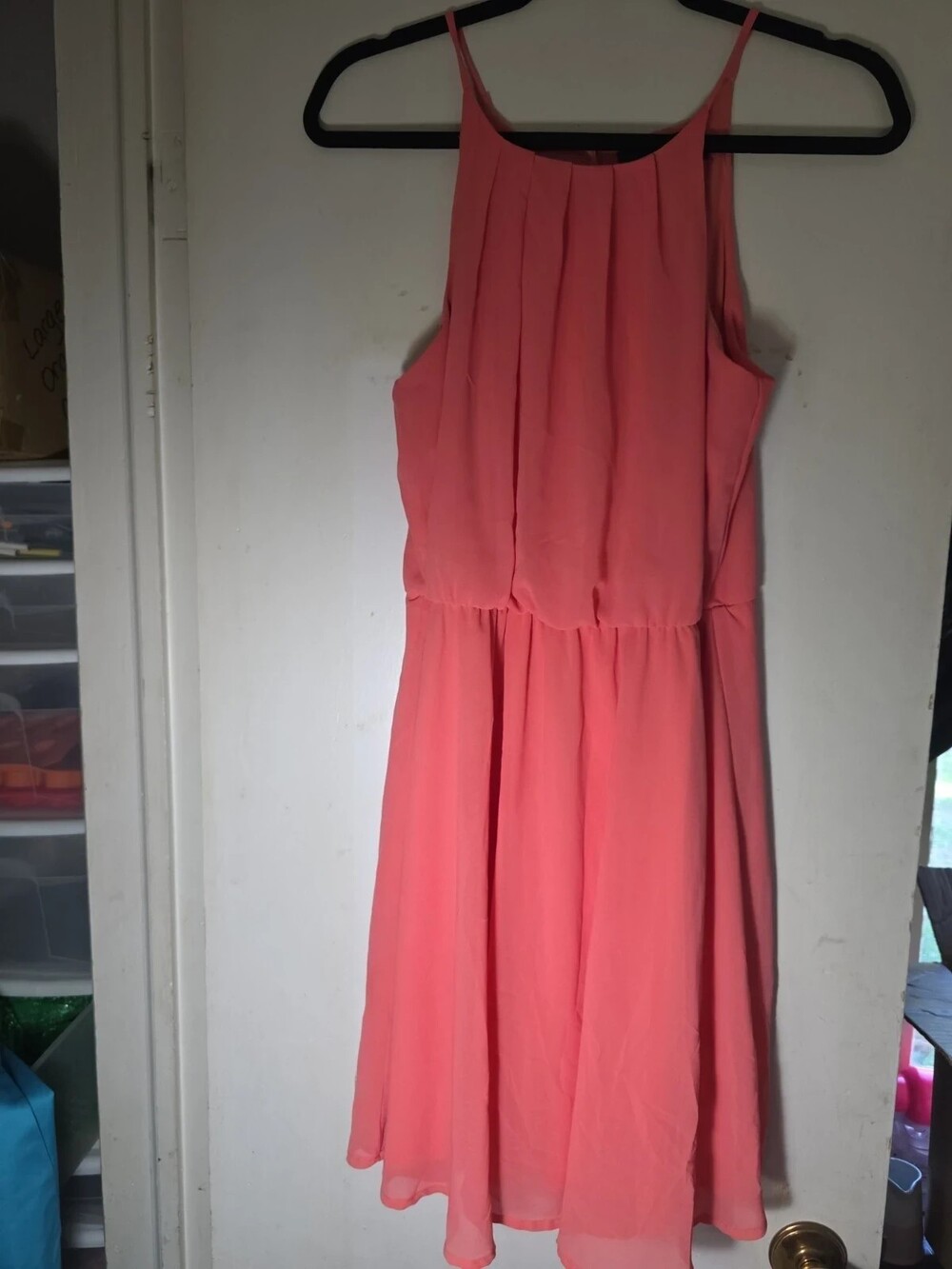 Francesca's Blue Rain Coral Dress